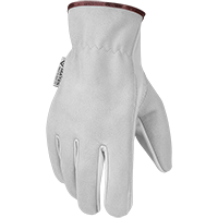 Top Grain White Split Cowhide Back Drivers Glove